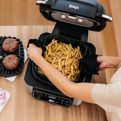 Foodi 5-in-1 Indoor Grill with 4 Qt. Air Fryer, Roast, Bake, Dehydrate and Cyclonic Grilling