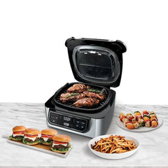 Foodi 5-in-1 Indoor Grill with 4 Qt. Air Fryer, Roast, Bake, Dehydrate and Cyclonic Grilling