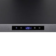 30 in. Convertible Black Painted Stainless Steel Wall Mount Range Hood with LED Lights, Touch Control and Carbon Filters