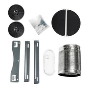 30 in. Convertible Black Painted Stainless Steel Wall Mount Range Hood with LED Lights, Touch Control and Carbon Filters