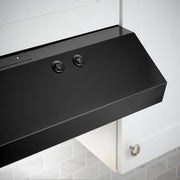 Arno 30 in. 240 CFM Convertible Under Cabinet Range Hood in Black with Lighting and Charcoal Filter