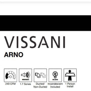 Arno 30 in. 240 CFM Convertible Under Cabinet Range Hood in Black with Lighting and Charcoal Filter