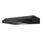 Arno 30 in. 240 CFM Convertible Under Cabinet Range Hood in Black with Lighting and Charcoal Filter