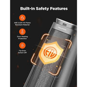 1500-Watt 23 in. Digital Tower Indoor Ceramic Heater Quiet Operation w/ Safety Overheat Protection and Fan Mode in Black