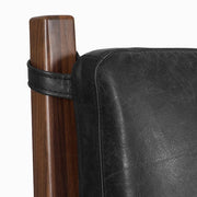 Truro Queen Bed Headboard Cushion Set in Onyx Black
