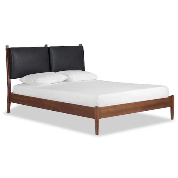 Truro Queen Bed Headboard Cushion Set in Onyx Black
