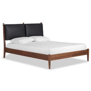 Truro Queen Bed Headboard Cushion Set in Onyx Black