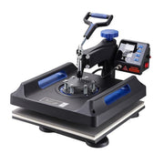 15 in. x 15 in. Pro Heat Press Machine 5 in 1 Combo 360 Swing Away Digital Sublimation Vinyl Transfer Printer, Blue