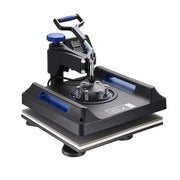 15 in. x 15 in. Pro Heat Press Machine 5 in 1 Combo 360 Swing Away Digital Sublimation Vinyl Transfer Printer, Blue