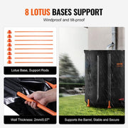 Collapsible Rain Barrel, 66 Gallon/250 L Portable Rainwater Collection Barrel, PVC Rainwater Collection System