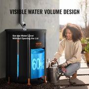 Collapsible Rain Barrel, 66 Gallon/250 L Portable Rainwater Collection Barrel, PVC Rainwater Collection System