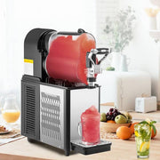 106 oz. Commercial Slushy Machine Stainless Steel Snow Cone Machine Single Bowl Frozen Drink Slush Machine, Black
