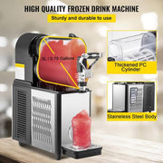 106 oz. Commercial Slushy Machine Stainless Steel Snow Cone Machine Single Bowl Frozen Drink Slush Machine, Black