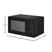 1.1 cu. ft. Countertop Microwave Oven in Black