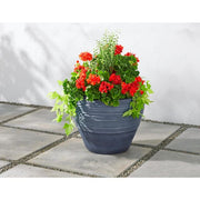 18.9 in. Ashton Large Brushed Denim Blue High-Density Resin Planter (18.9 in. D x 14.8 in. H)
