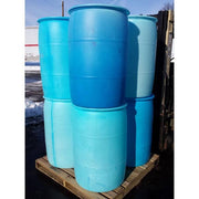 55 Gal. Blue Plastic Drum DIY Rain Barrel Bundle with Diverter System