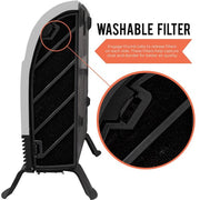 Phoenix Floor to Wall Unit 1,500-Watt Infrared Quartz Portable Heater with Built-In Thermostat and Over Heat Sensor