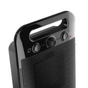 MyHeat Go 1500-Watt 12 in. Black Electric Tabletop Ceramic Space Heater with Overheat Protection & Adjustable Thermostat