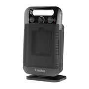 MyHeat Go 1500-Watt 12 in. Black Electric Tabletop Ceramic Space Heater with Overheat Protection & Adjustable Thermostat