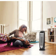 1500-Watt 23 in. Electric Oscillating Ceramic Tower Space Heater with Timer and Remote Control