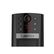 1500-Watt 32 in. Black Electric Tower Ceramic Space Heater with Digital Display, Thermostat, Timer, Remote Control