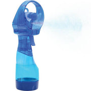 Deluxe 3 in. Water Misting Personal Pedestal Fan in Blue