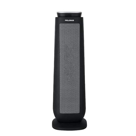 1500-Watt 23 in. Digital Tower Indoor Ceramic Heater Quiet Operation w/ Safety Overheat Protection and Fan Mode in Black