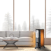 1,500-Watt Oil-Filled Radiant Electric Space Heater with Thermostat