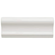 Restore Bright White 2 in. x 6 in. Glazed Ceramic Chair Rail Trim Tile (0.09 sq. ft./each)