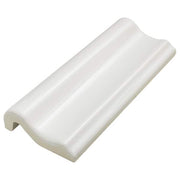 Restore Bright White 2 in. x 6 in. Glazed Ceramic Chair Rail Trim Tile (0.09 sq. ft./each)