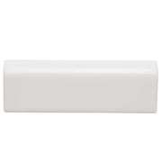 Restore Bright White 2 in. x 6 in. Glazed Ceramic Mudd Bullnose Trim Tile (0.1 sq. ft./each)