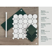 Restore Bright White 1/2 in. x 12 in. Glazed Ceramic Jolly Trim Tile (0.04 sq. ft./each)