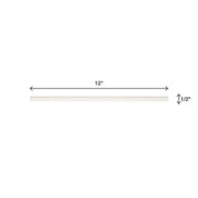Restore Bright White 1/2 in. x 12 in. Glazed Ceramic Jolly Trim Tile (0.04 sq. ft./each)