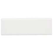 Restore Bright White 2 in. x 6 in. Ceramic Bullnose Trim Tile (2.4 sq. ft./case)