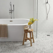 Restore Bright White 2 in. x 6 in. Ceramic Bullnose Trim Tile (2.4 sq. ft./case)