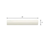 Restore Bright White 1 in. x 6 in. Glazed Ceramic Quarter Round Trim Tile (1.8 sq. ft./each)