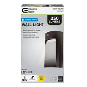 250 Lumens Integrated LED Bronze Dusk to Dawn Wall Pack Light, 4000K