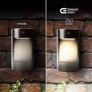 250 Lumens Integrated LED Bronze Dusk to Dawn Wall Pack Light, 4000K