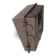 100- Watt Equivalent, Integrated LED Bronze Dusk to Dawn Wall Pack Light, 4000K
