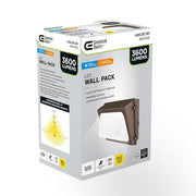 100- Watt Equivalent, Integrated LED Bronze Dusk to Dawn Wall Pack Light, 4000K