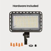 4000/6000/8000 Lumen Select Integrated LED Selectable 5CCT Bronze Dusk to Dawn  Commercial Ground/Wall Flood Light