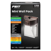 1500/3000/4000 Lumen Select Integrated LED Selectable 5CCT Bronze Dusk to Dawn or Motion Sensing Mini Wall Pack