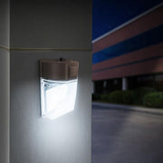 1500/3000/4000 Lumen Select Integrated LED Selectable 5CCT Bronze Dusk to Dawn or Motion Sensing Mini Wall Pack