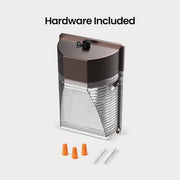 1500 Lumen Integrated LED Bronze Dusk to Dawn Mini Wall Pack Light, 4000K