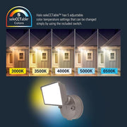 150-Watt Equivalent, 3000 Lumen, Integrated LED, Dusk to Dawn Flood Light, Bronze
