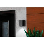 Kearney 4.375 in. 1-Light Bronze LED Outdoor Wall Mount Lantern