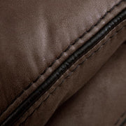 Amelia Brown Microsuede Manual Recliner Chair With Glide