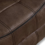 Amelia Brown Microsuede Manual Recliner Chair With Glide