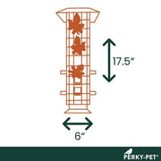 Squirrel-Be-Gone Squirrel-Resistant Metal Durable Wild Bird Feeder - 2 lb. Capacity