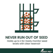Squirrel-Be-Gone Squirrel-Resistant Metal Durable Wild Bird Feeder - 2 lb. Capacity